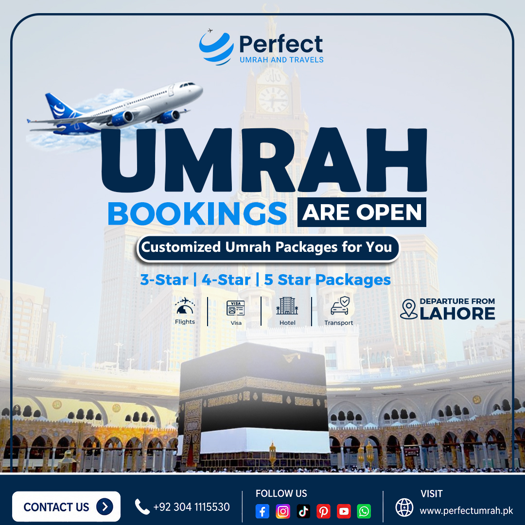 Umrah Booking Are Open From Lahore